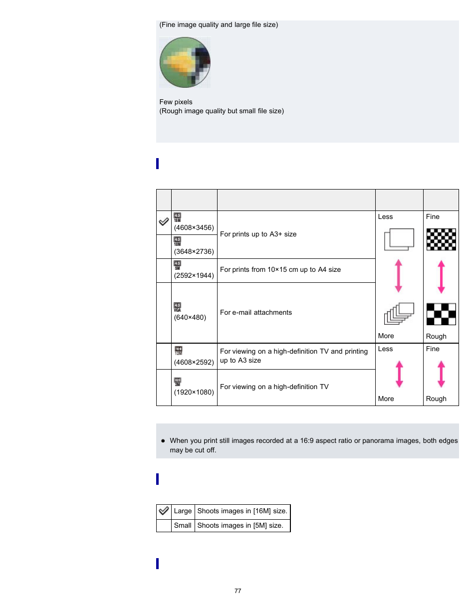 Sony DSC-H70 User Manual | Page 77 / 208