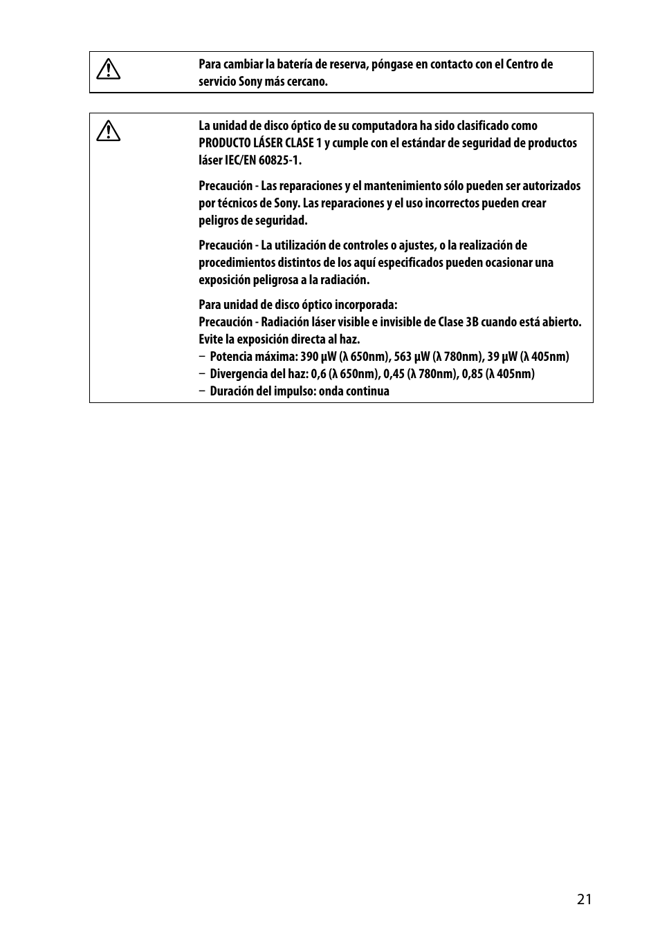 Sony VPCL237FX User Manual | Page 21 / 24