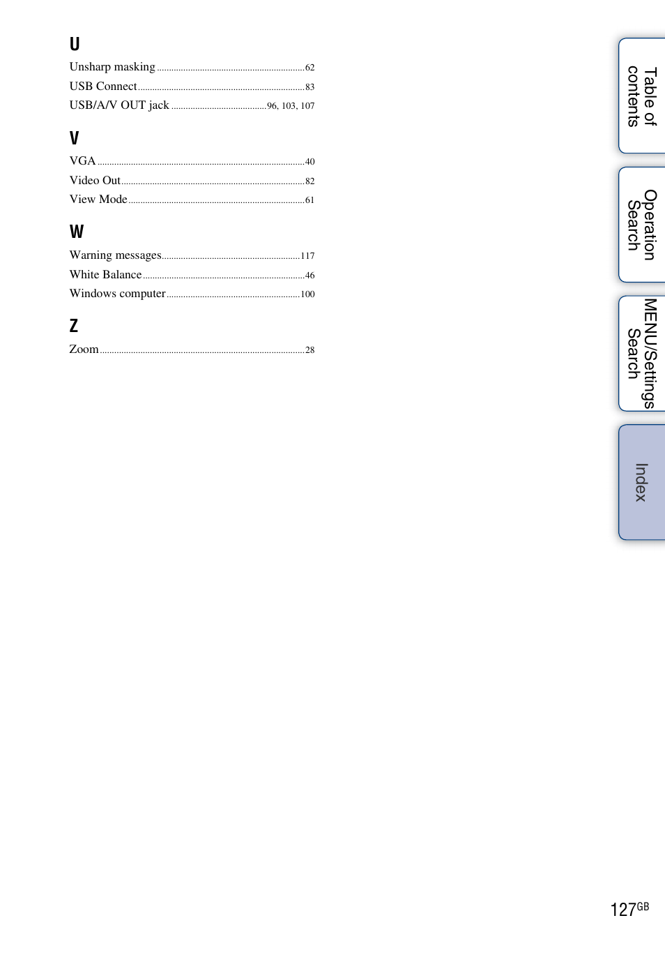 Sony DSC-W370 User Manual | Page 127 / 128