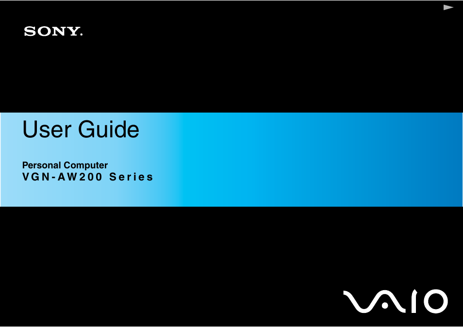 Sony VGN-AW235J User Manual | 210 pages
