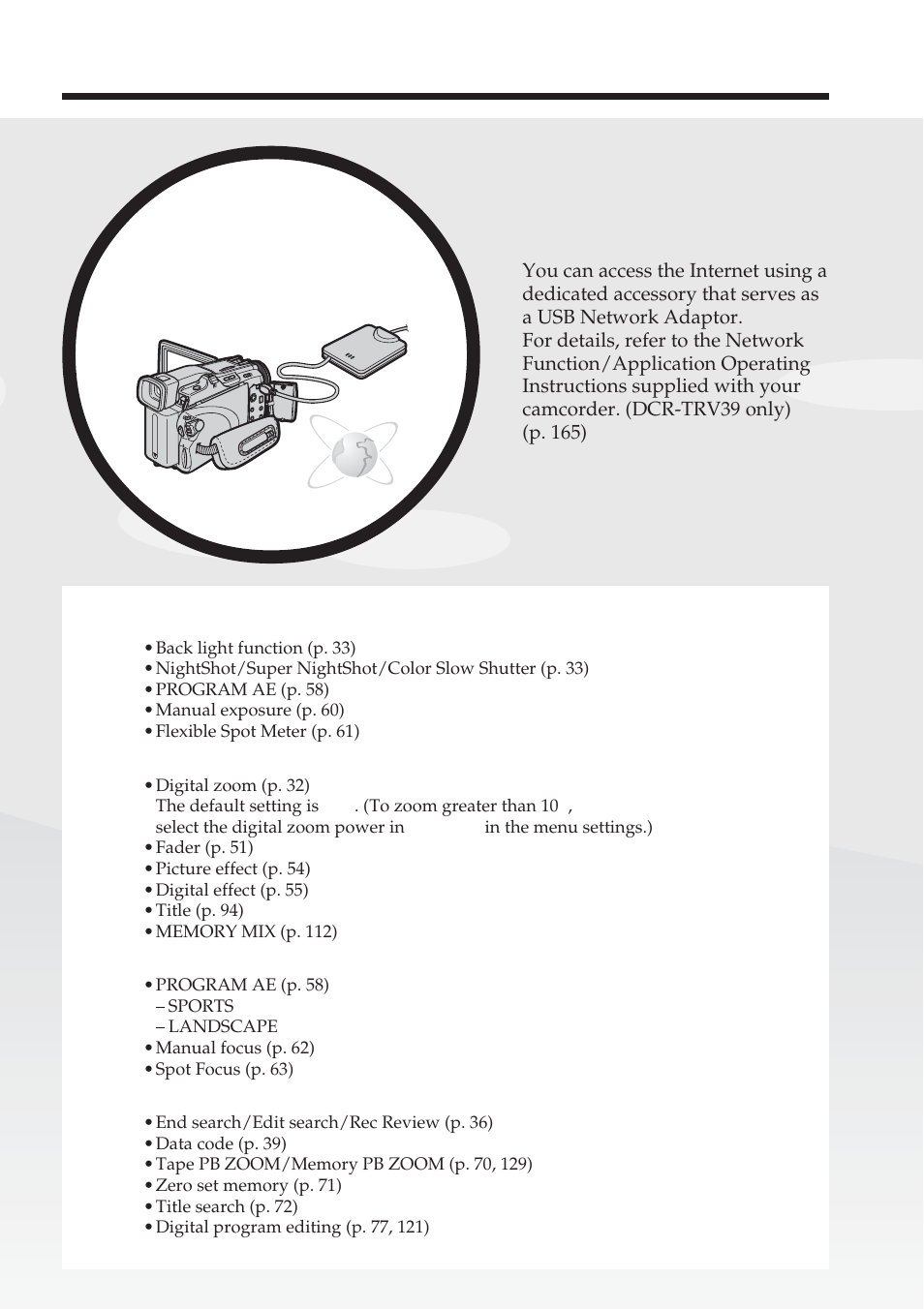 Sony DCR-TRV38 User Manual | Page 5 / 212