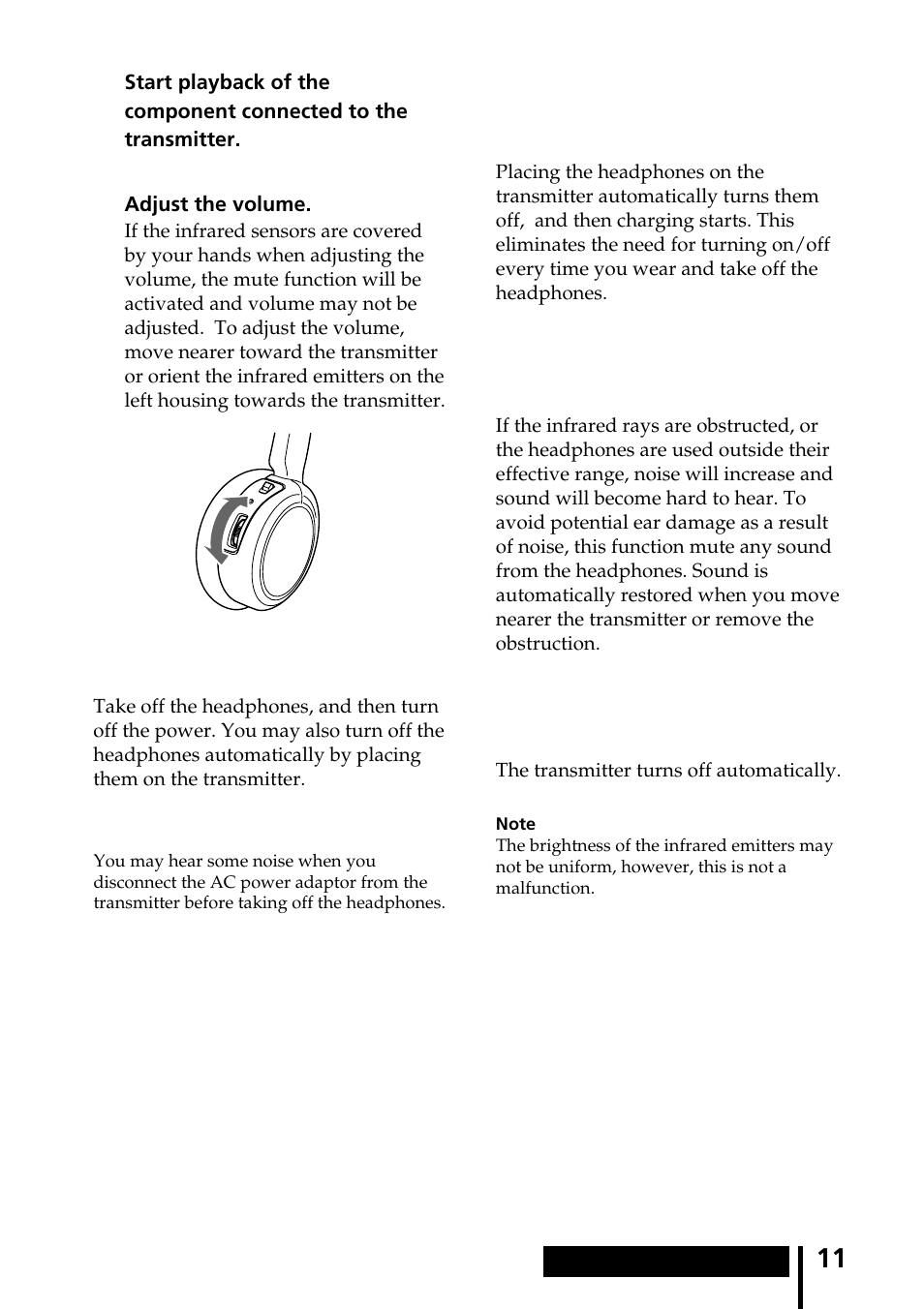 Sony MDR-IF240RK User Manual | Page 11 / 44