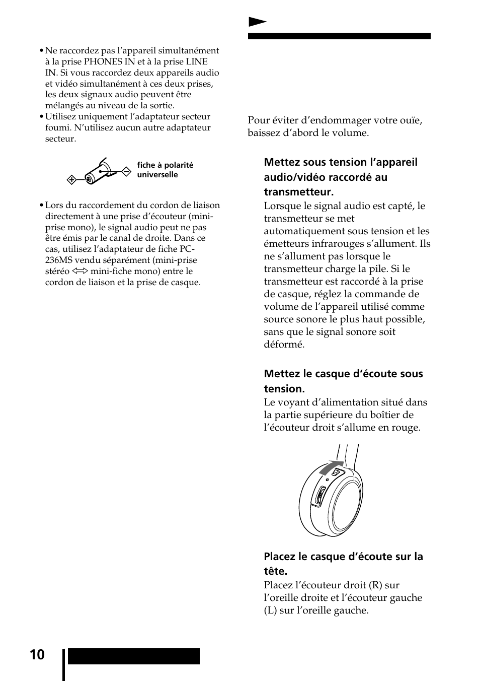 Utilisation du système, Écoute d’un programme, Nutilisation du système | Sony MDR-IF240RK User Manual | Page 24 / 44