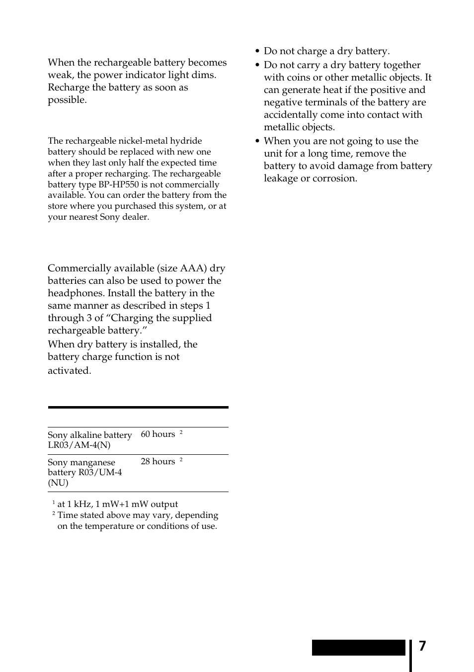 Sony MDR-IF240RK User Manual | Page 7 / 44