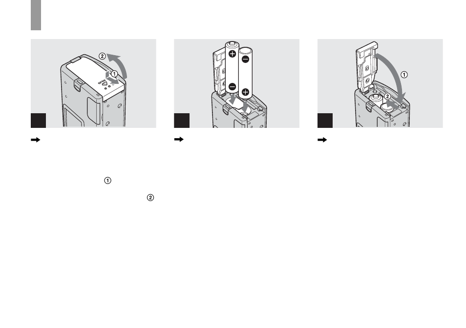 Inserting the batteries | Sony DSC-U40 User Manual | Page 12 / 92