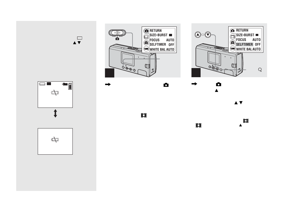 Using the self-timer, Lcd screen display during shooting | Sony DSC-U40 User Manual | Page 22 / 92