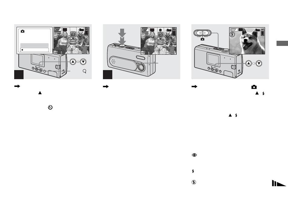 Selecting a flash mode | Sony DSC-U40 User Manual | Page 23 / 92