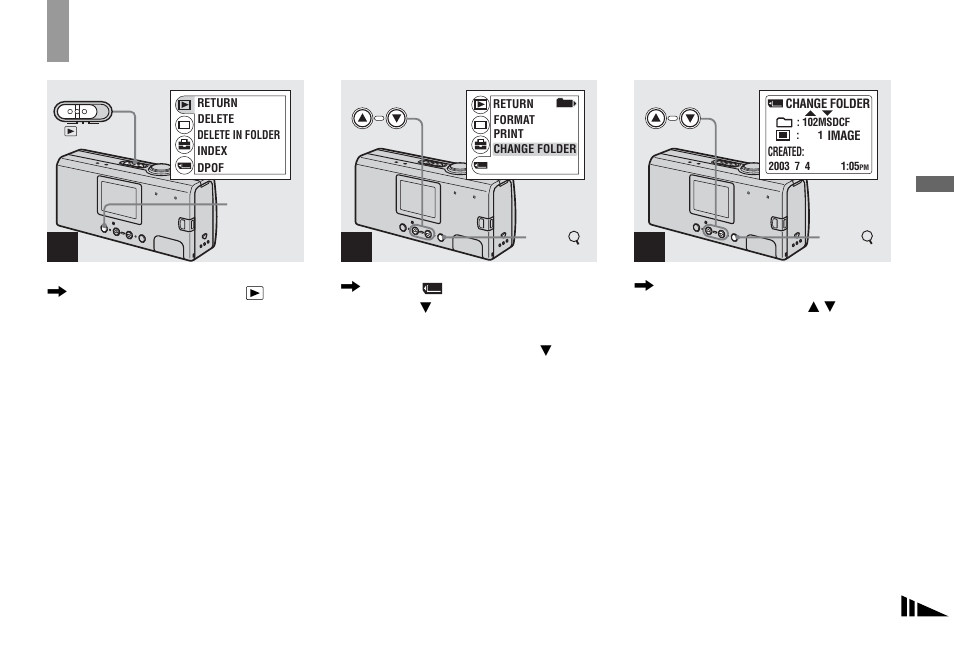 Selecting the folder and playing back, Images — folder | Sony DSC-U40 User Manual | Page 37 / 92