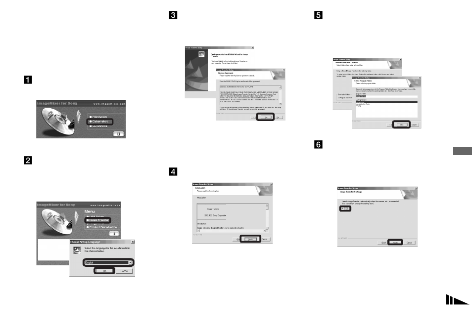 Installing “image transfer | Sony DSC-U40 User Manual | Page 55 / 92