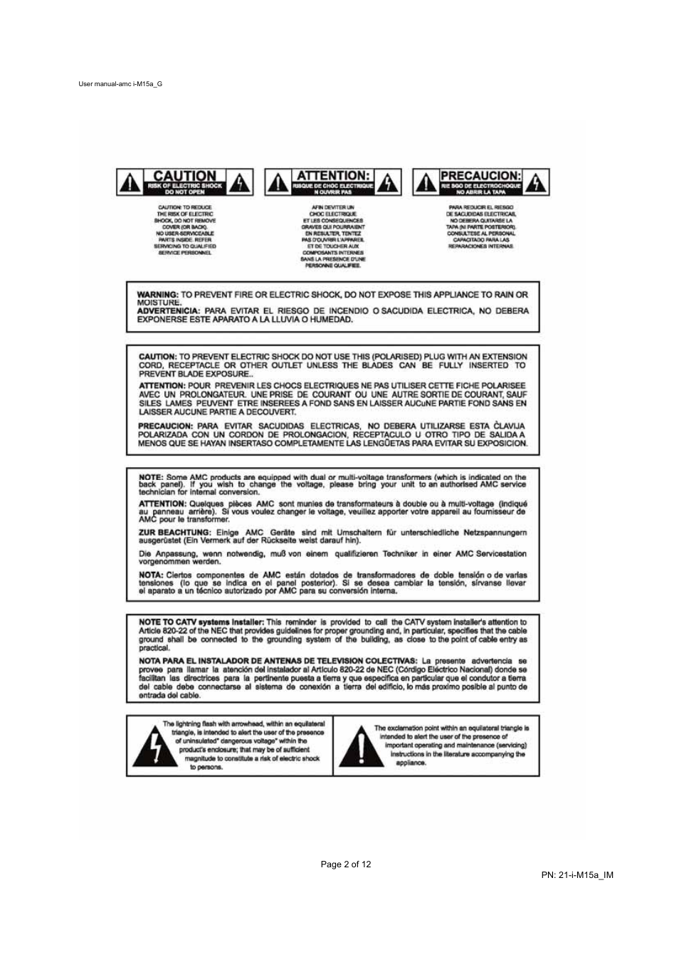 AMC WIFI WIRELESS MONITOR I-M15A User Manual | Page 2 / 12