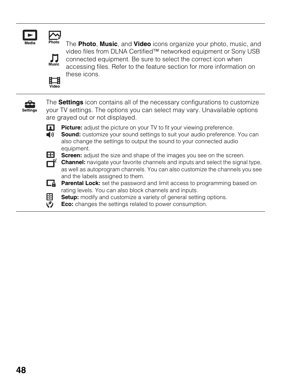 Sony KDL-60EX645 User Manual | Page 48 / 88