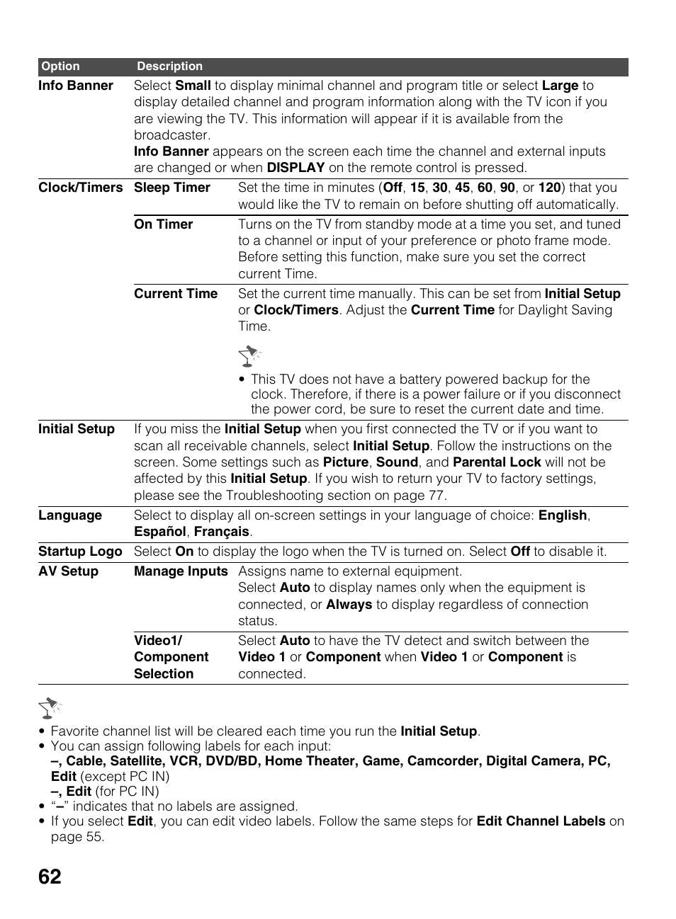 Sony KDL-60EX645 User Manual | Page 62 / 88