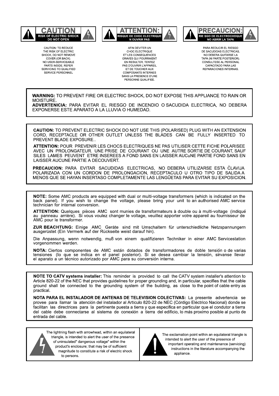 AMC S84d User Manual | Page 2 / 11