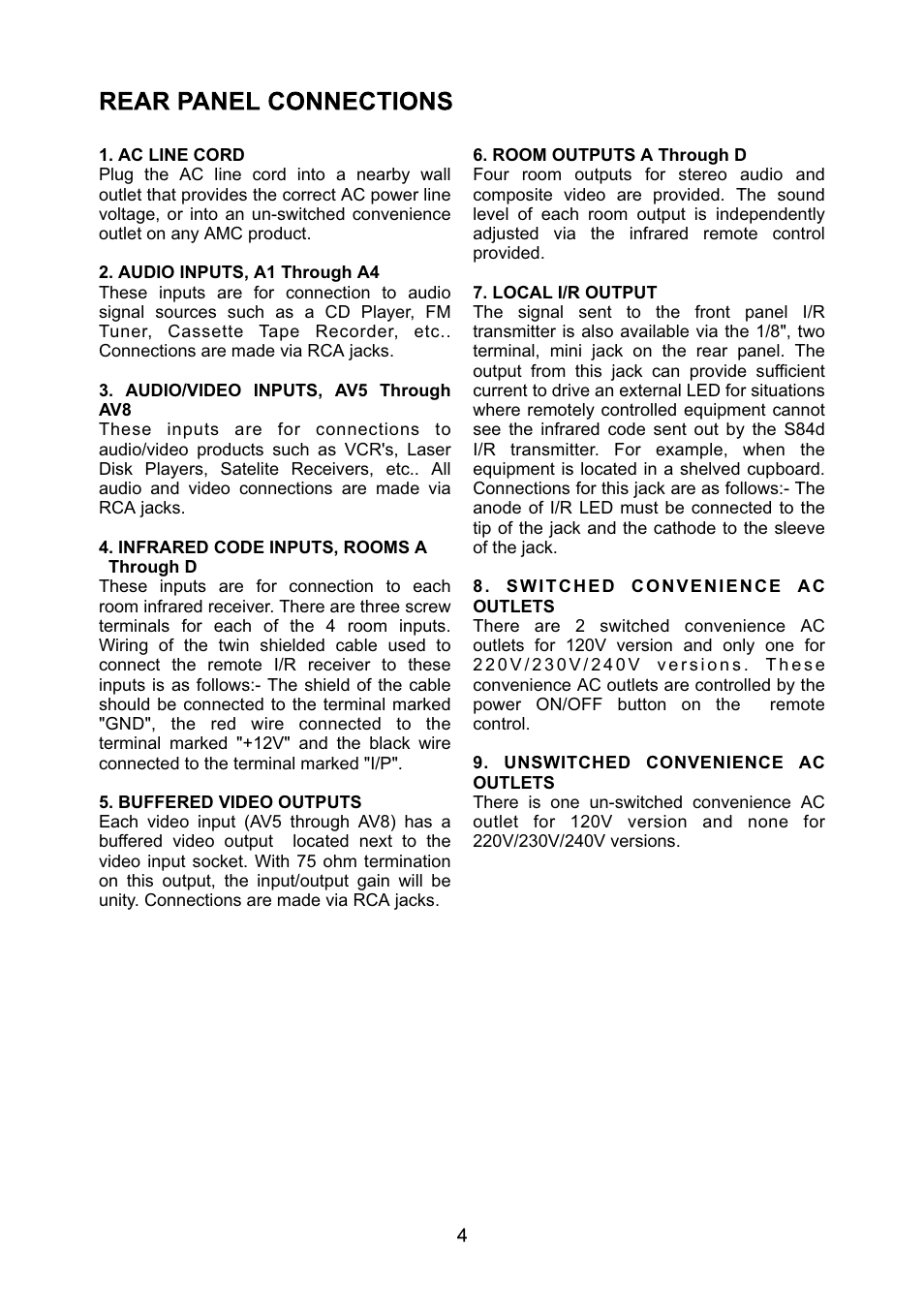 AMC S84d User Manual | Page 5 / 11