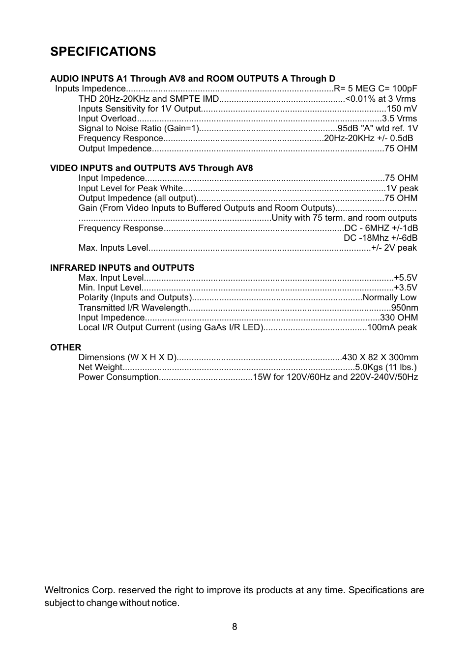 AMC S84d User Manual | Page 9 / 11