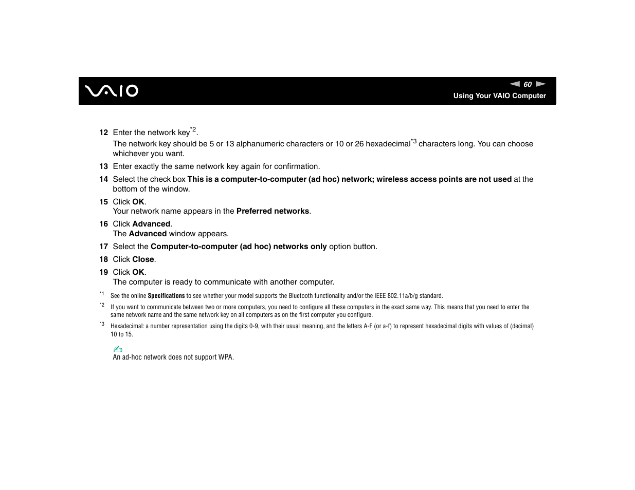 Sony VGN-TXN17P User Manual | Page 60 / 212