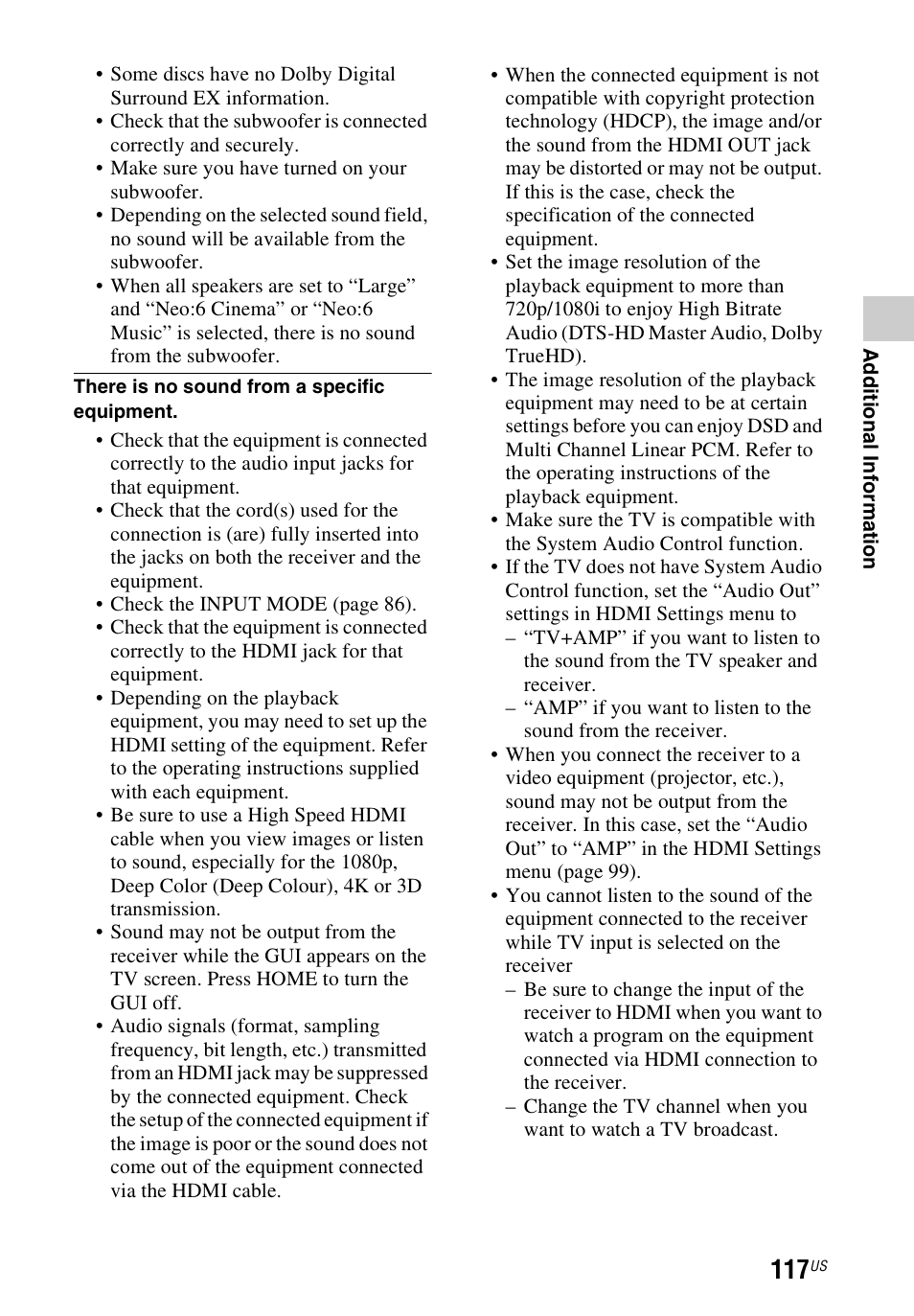 Sony STR-DN1040 User Manual | Page 117 / 136