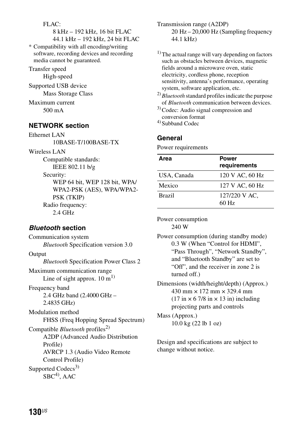 Sony STR-DN1040 User Manual | Page 130 / 136