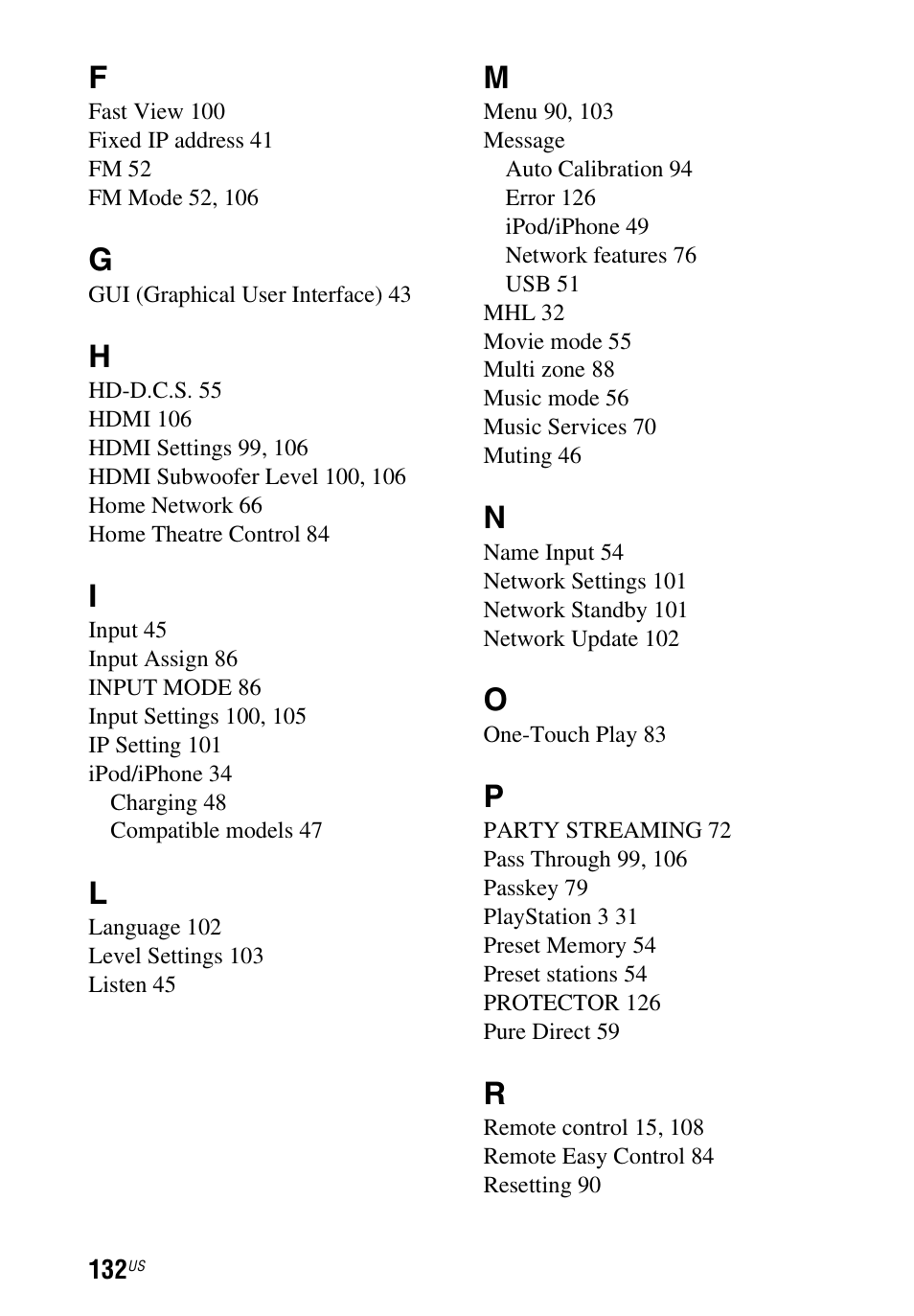 Sony STR-DN1040 User Manual | Page 132 / 136