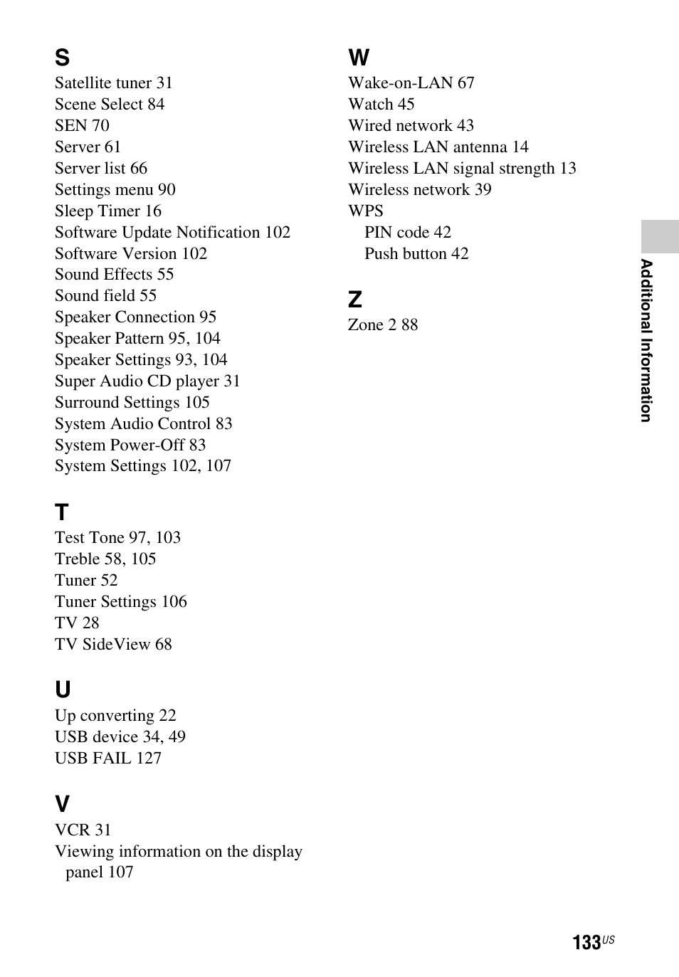 Sony STR-DN1040 User Manual | Page 133 / 136