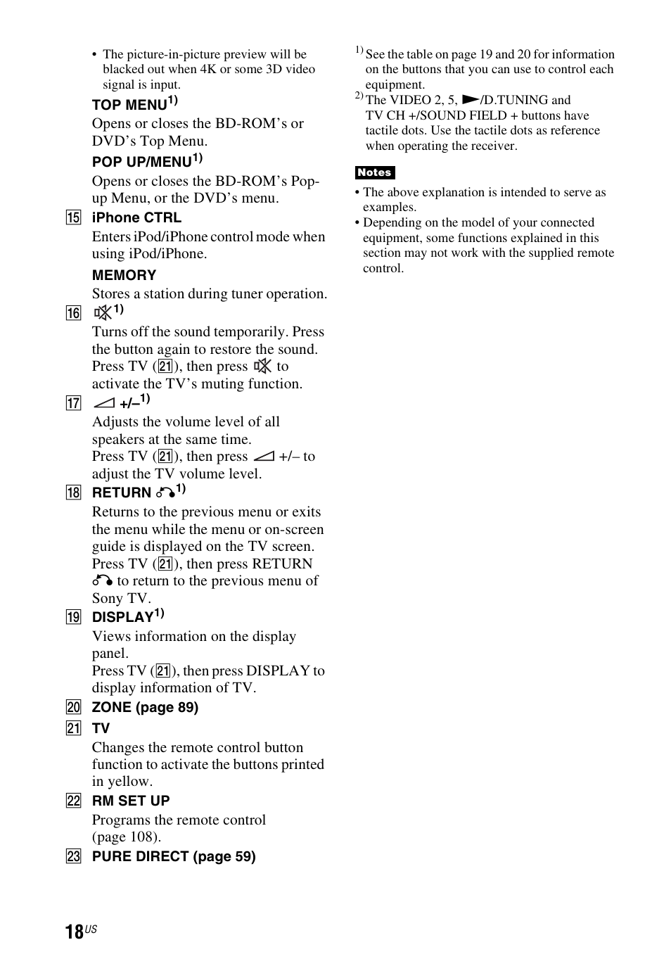 Sony STR-DN1040 User Manual | Page 18 / 136