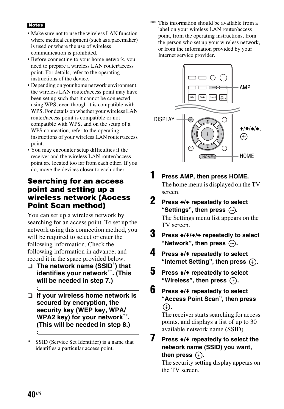 Sony STR-DN1040 User Manual | Page 40 / 136