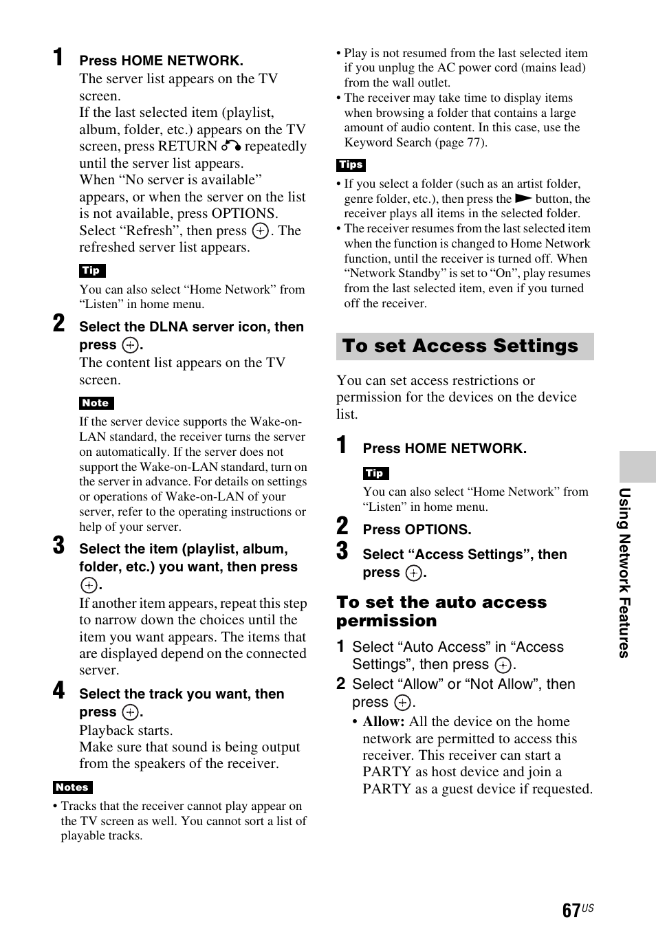 Sony STR-DN1040 User Manual | Page 67 / 136