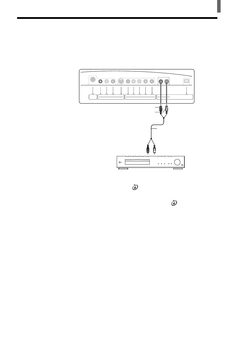 Connecting an audio receiver | Sony KLV-23HR1 User Manual | Page 15 / 56