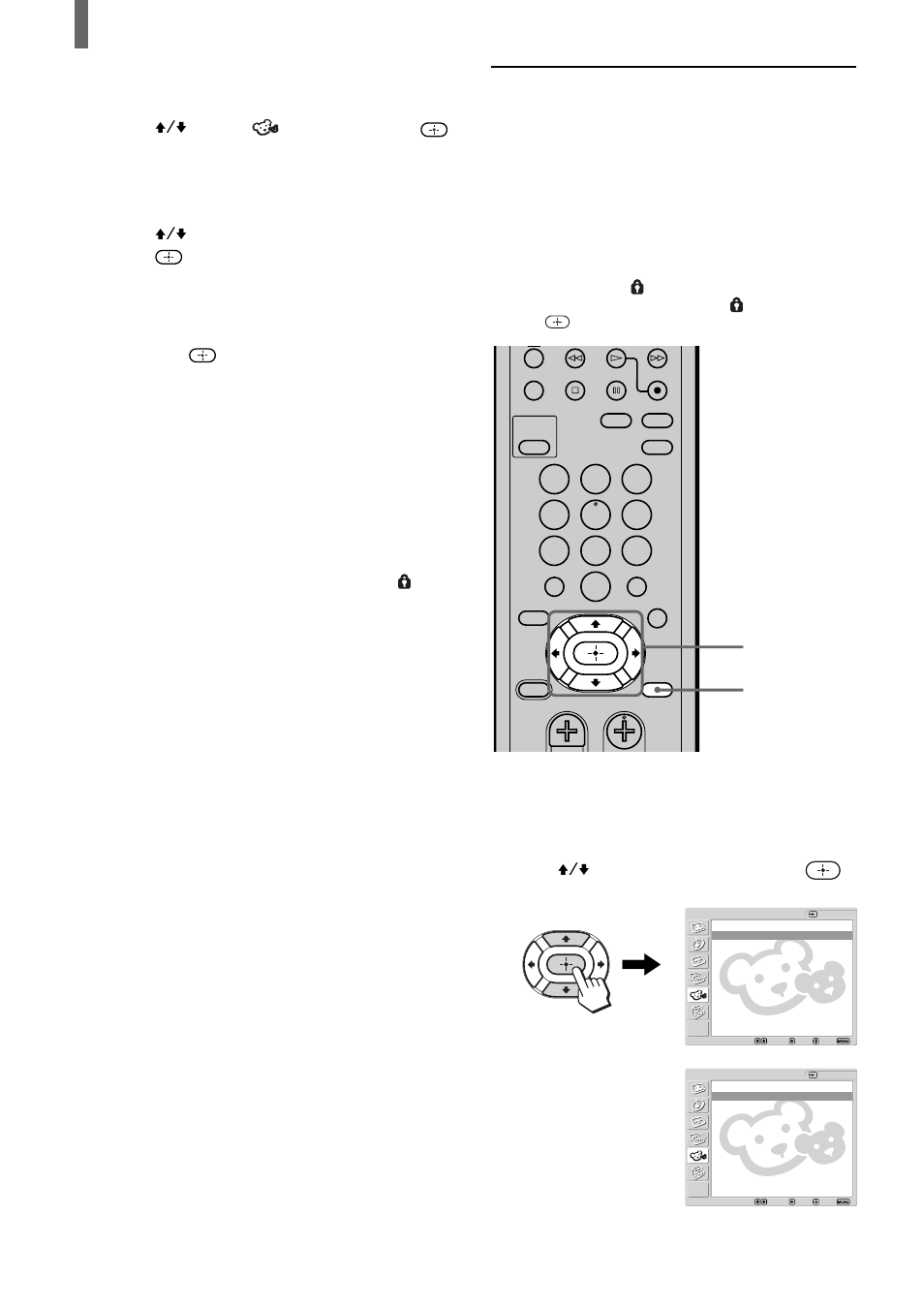 Selecting a custom rating | Sony KLV-23HR1 User Manual | Page 44 / 56