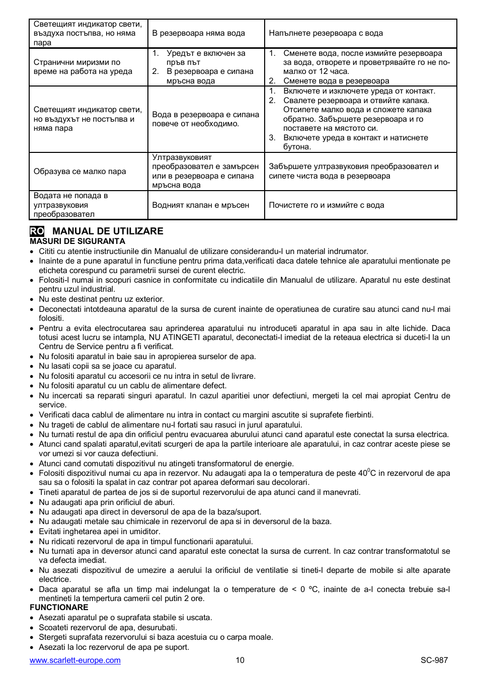 Scarlett SC-987 User Manual | Page 10 / 26