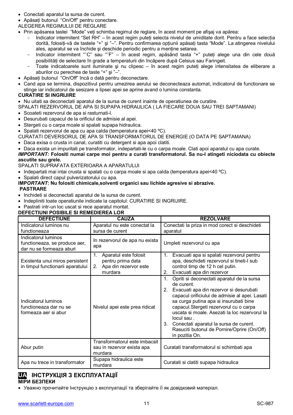 Scarlett SC-987 User Manual | Page 11 / 26