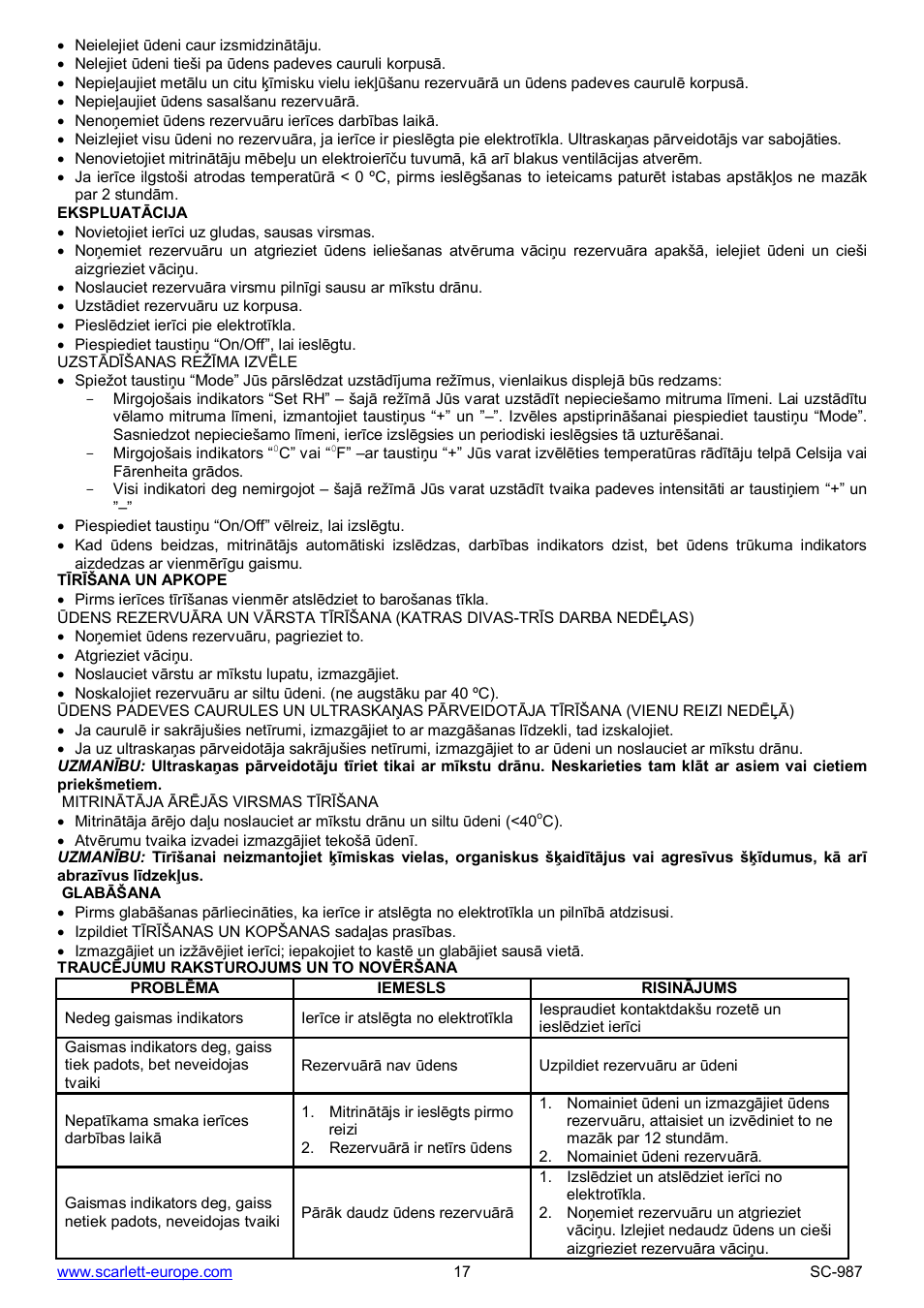 Scarlett SC-987 User Manual | Page 17 / 26