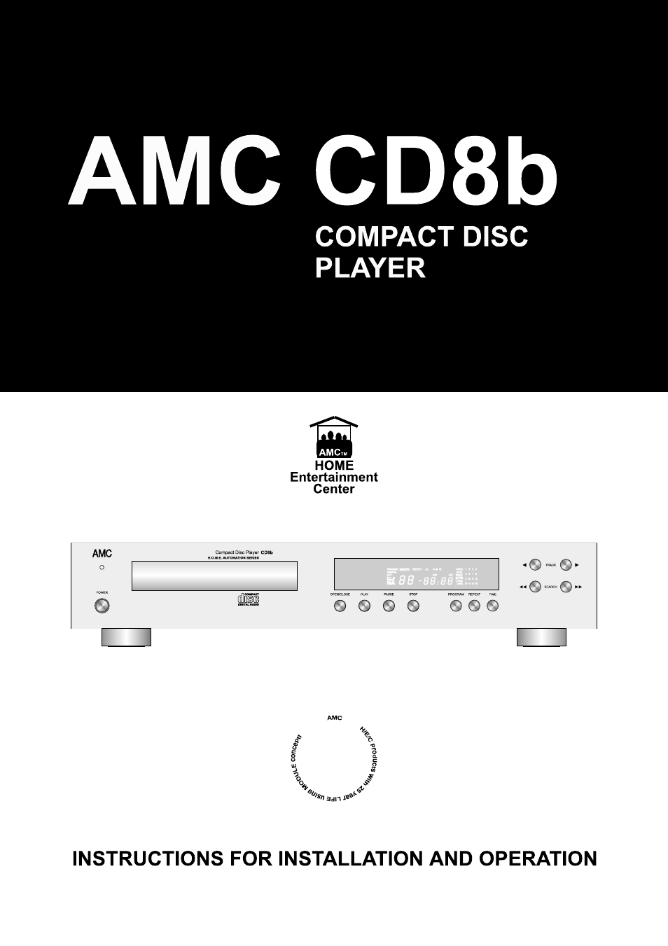 AMC CD8b User Manual | 12 pages
