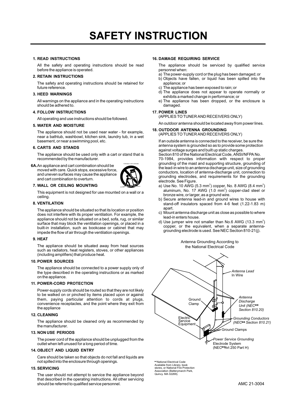 AMC CD8b User Manual | Page 11 / 12