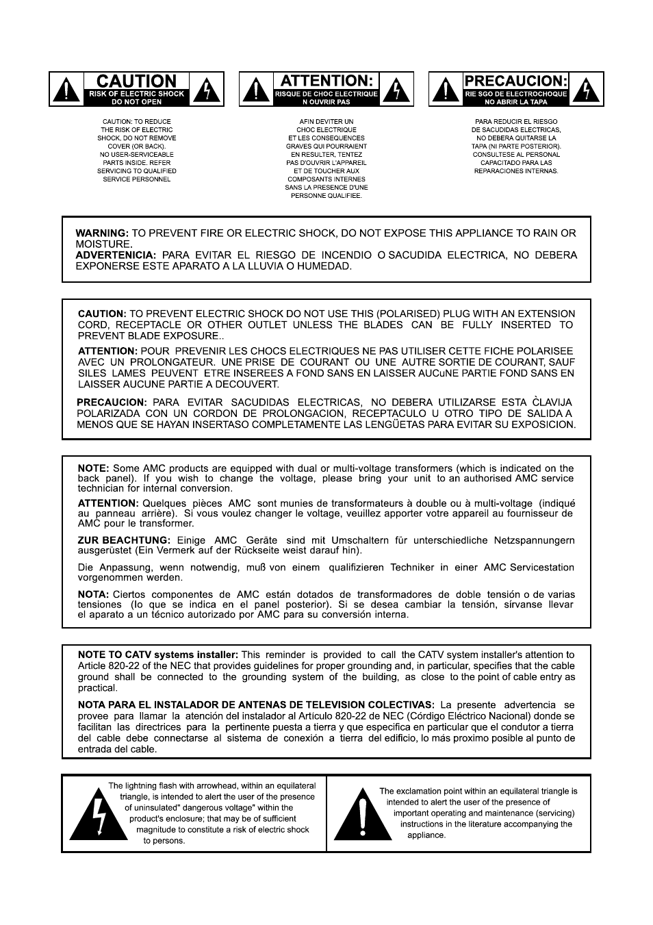 AMC CD8b User Manual | Page 2 / 12