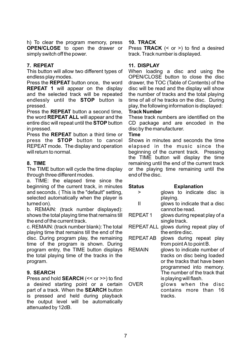 AMC CD8b User Manual | Page 8 / 12