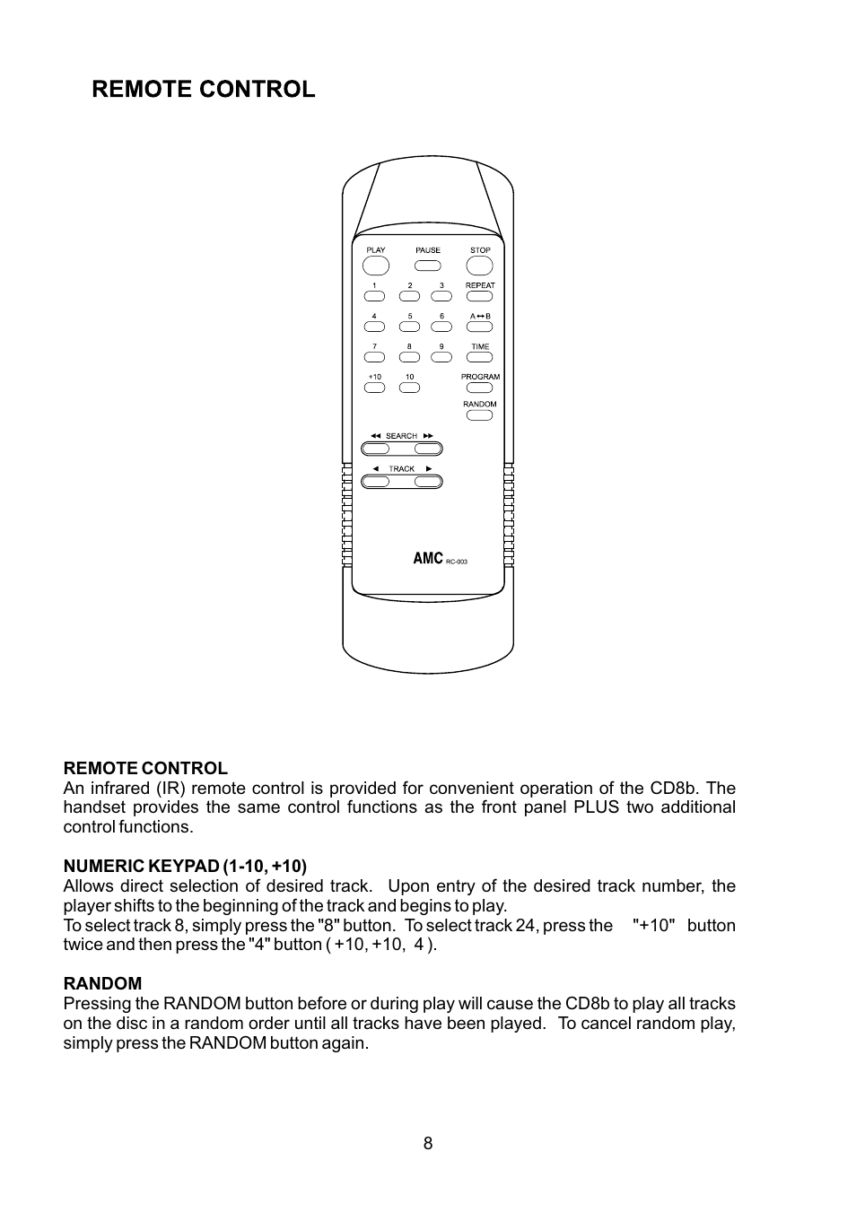 AMC CD8b User Manual | Page 9 / 12