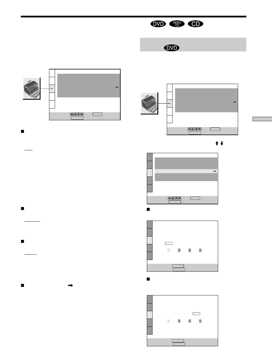 Custom settings (custom setup), Custom settings (custom setup) 51 | Sony DVP-S560D User Manual | Page 51 / 72
