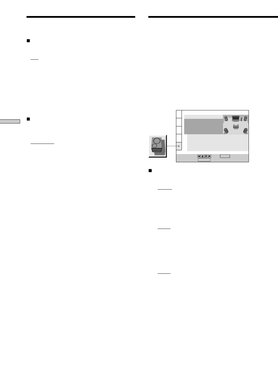 Settings for the speakers (speaker setup), Settings for the speakers (speaker setup) 56 | Sony DVP-S560D User Manual | Page 56 / 72