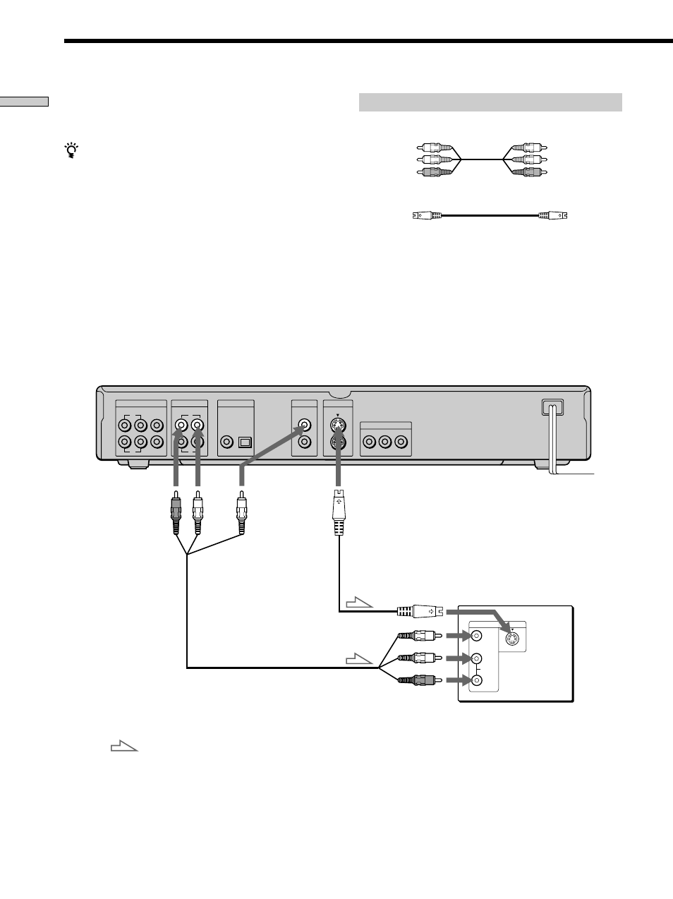 Tv hookups, Tv hookups 8, Required cords | Getting started | Sony DVP-S560D User Manual | Page 8 / 72