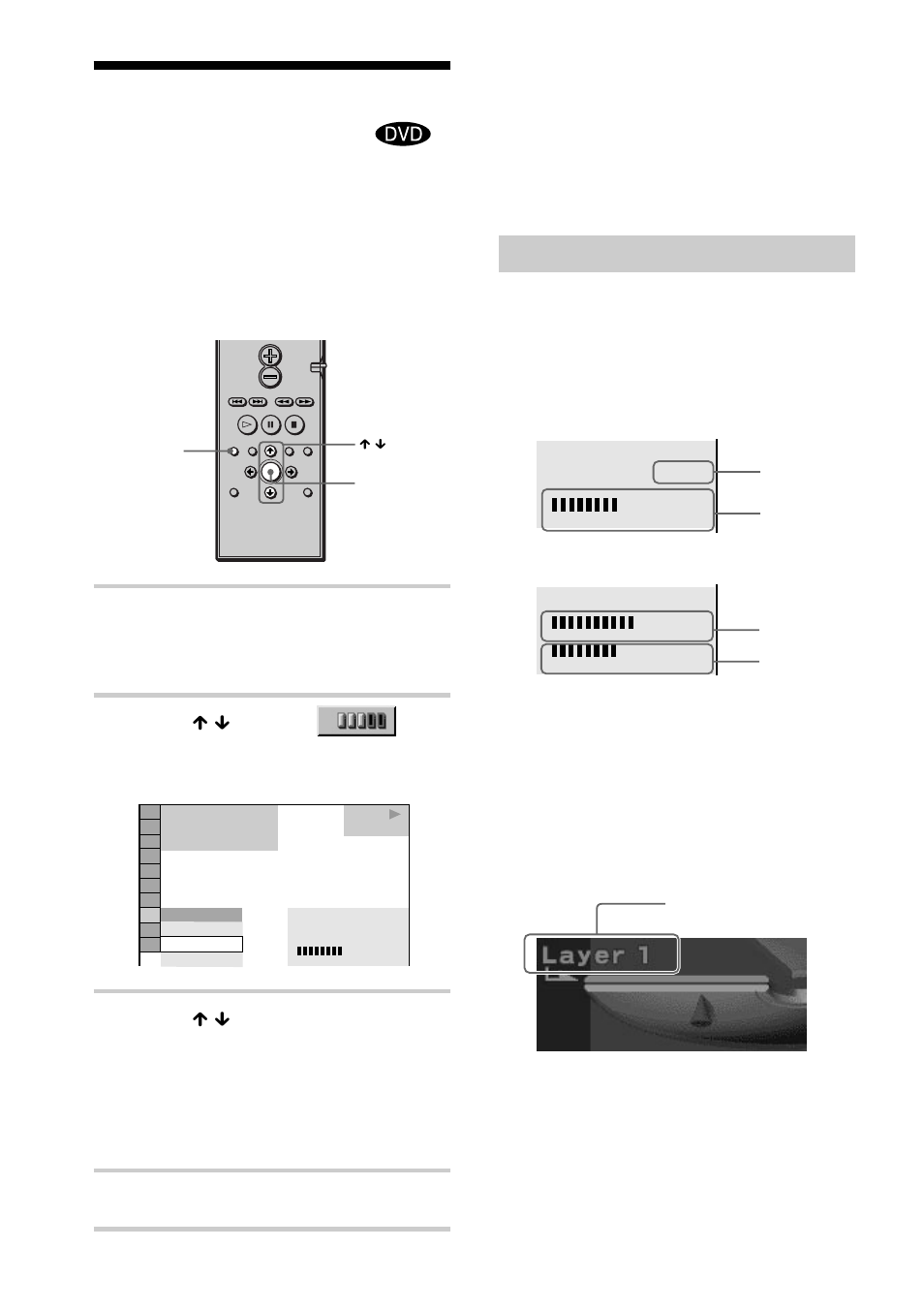 Checking the play information (advanced), Checking the play information, Displays of each item | Advanced), Press dvd display during playback, Press x / x to select (advanced), then press enter, Press x / x to select items, Press enter | Sony DAV-C900 User Manual | Page 54 / 84