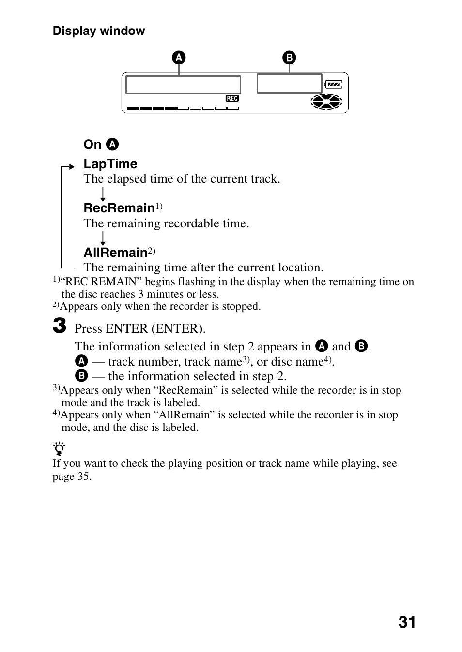 Y (31), N (31) | Sony MZ-R701 User Manual | Page 31 / 68