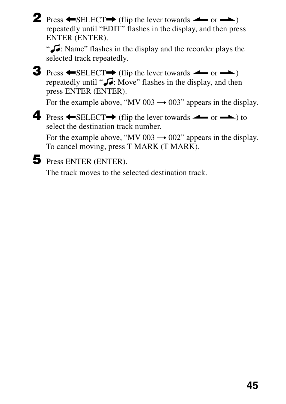 Sony MZ-R701 User Manual | Page 45 / 68