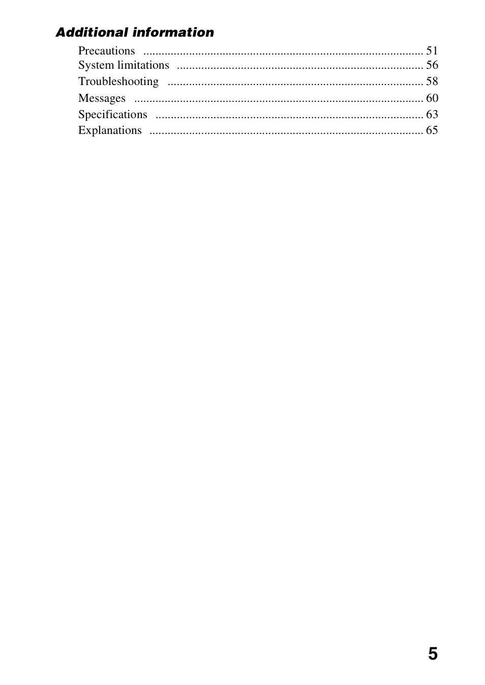 Sony MZ-R701 User Manual | Page 5 / 68