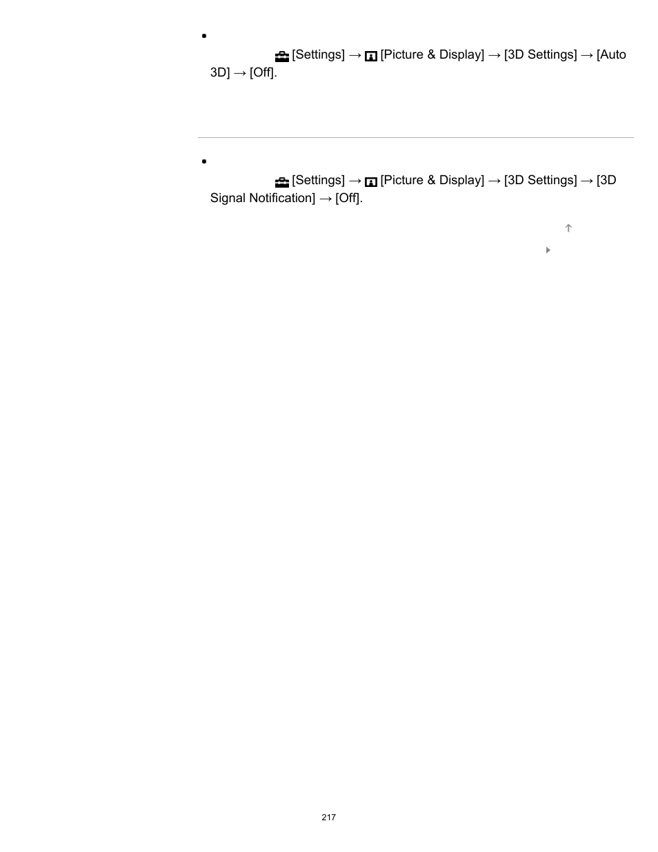 3d signal is detected | Sony XBR-49X850B User Manual | Page 223 / 254