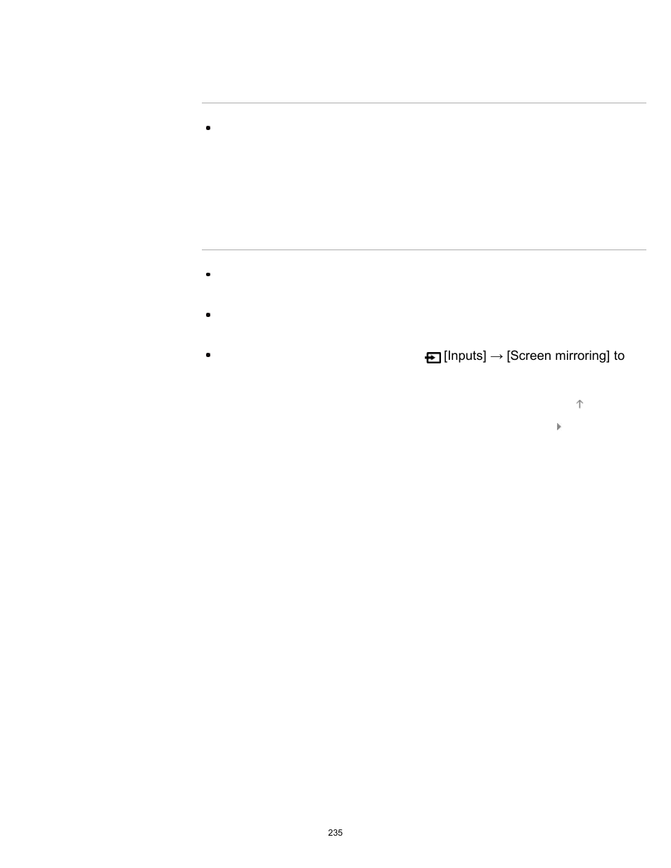 Some pay contents cannot be played, Mirroring compatible device | Sony XBR-49X850B User Manual | Page 241 / 254