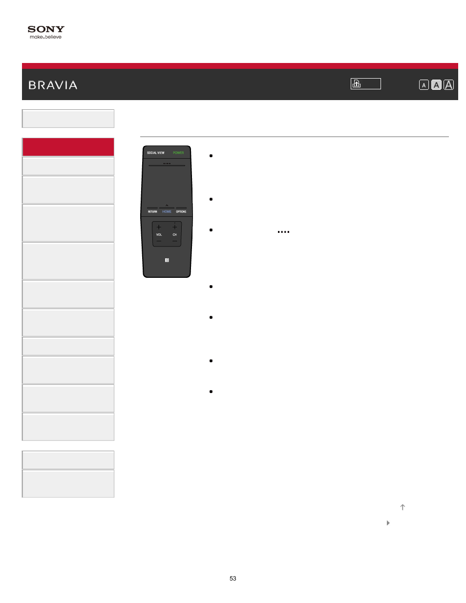 Upper | Sony XBR-49X850B User Manual | Page 59 / 254