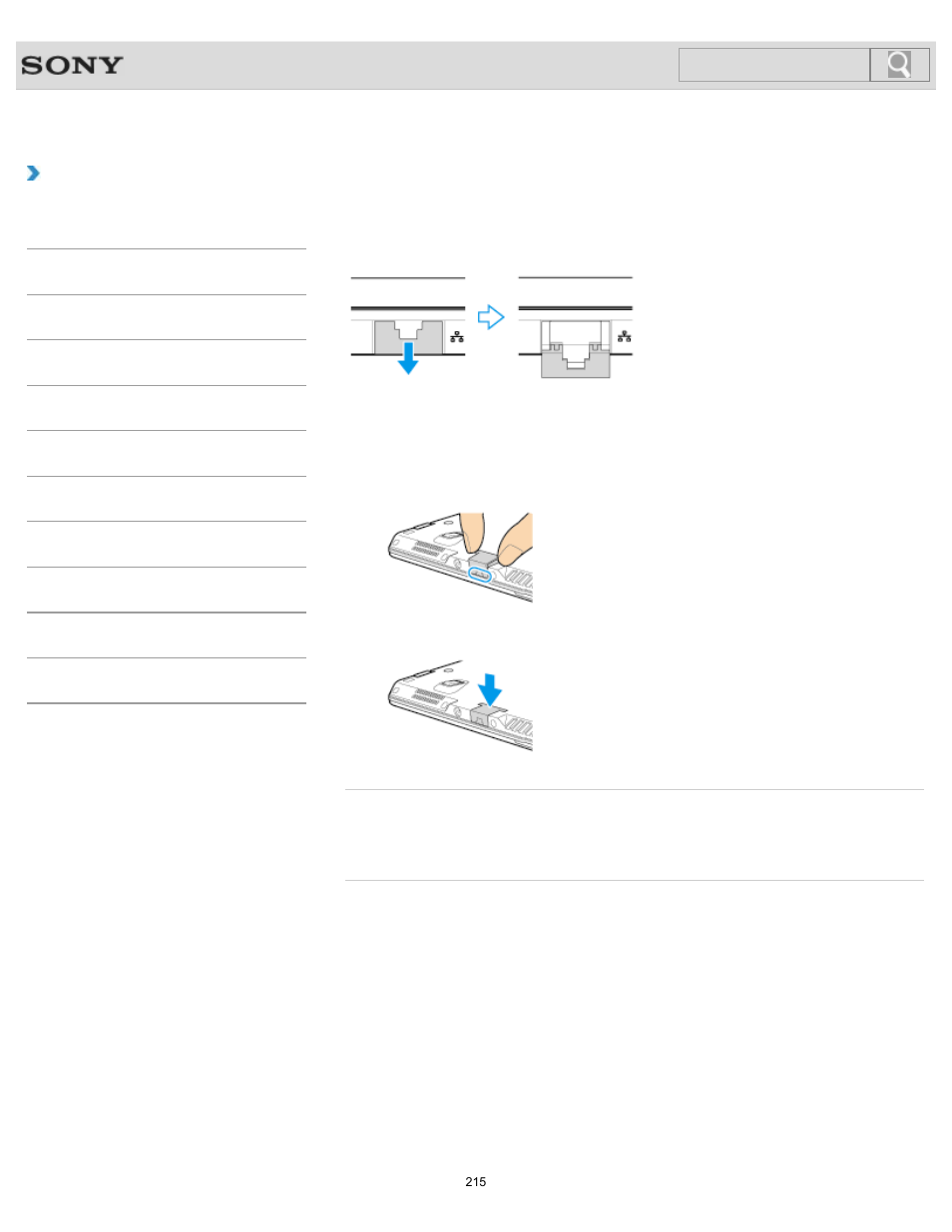 Using the lan port, Details, How to use | Sony SVD1121BPXB User Manual | Page 215 / 408