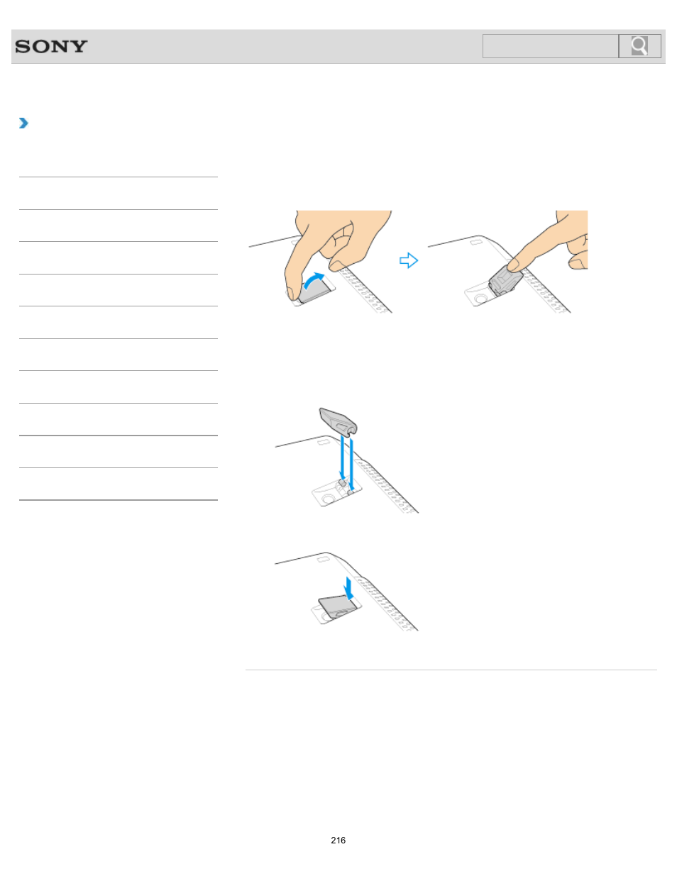 Using the tilt feet, Details, How to use | Sony SVD1121BPXB User Manual | Page 216 / 408