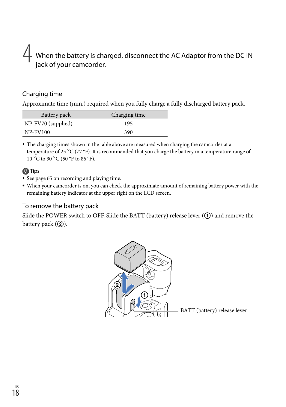 Sony NEX-VG30H User Manual | Page 18 / 155